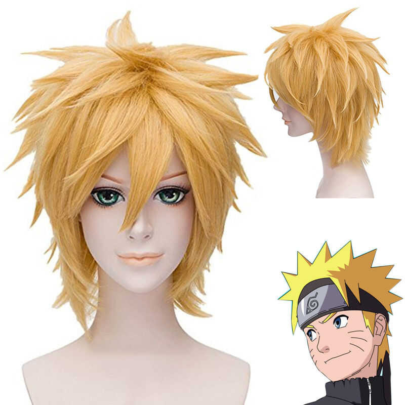LY Anime Naruto Cosplay Wig Uzmaki Wig Ythetic Hair Akatsuki Cosplay Accessories