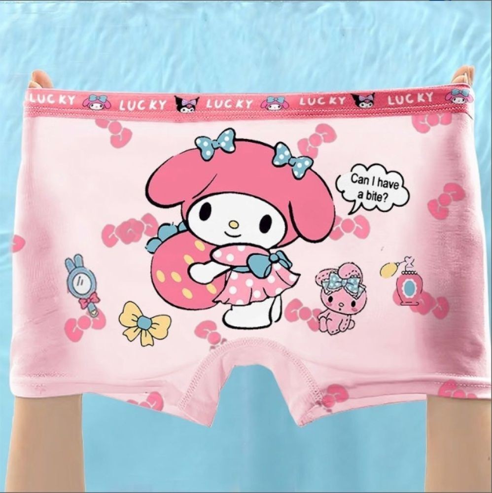SUKAL 4 ชิ้นชุดชั้นในเด็กผู้หญิงกางเกง Kuromi ชุดชั้นในเด็กชุดชั้นในเด็กผู้หญิง Kuromi ชุดชั้นใน - รูปที่ 6