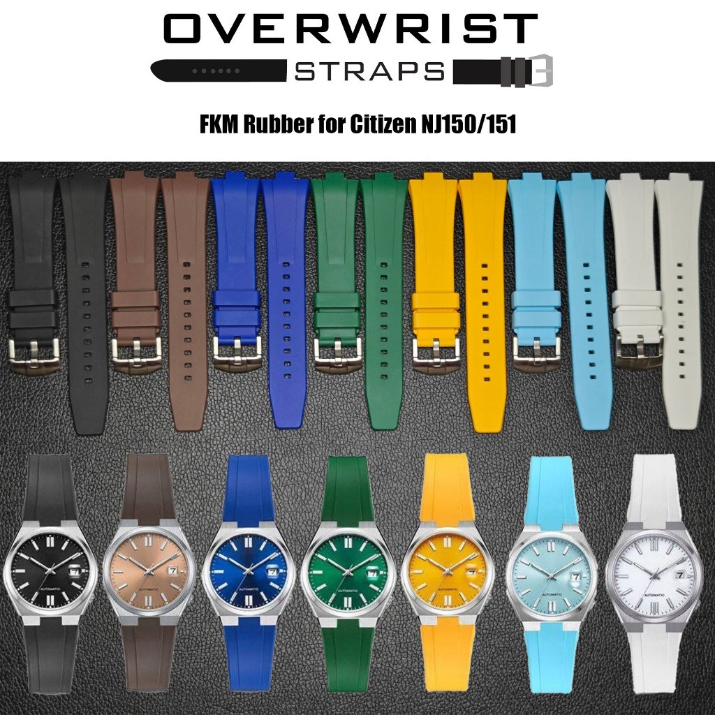 สายนาฬิกาแบบยางรุ่น FKM Rubber for Citizen NJ0150/NJ151