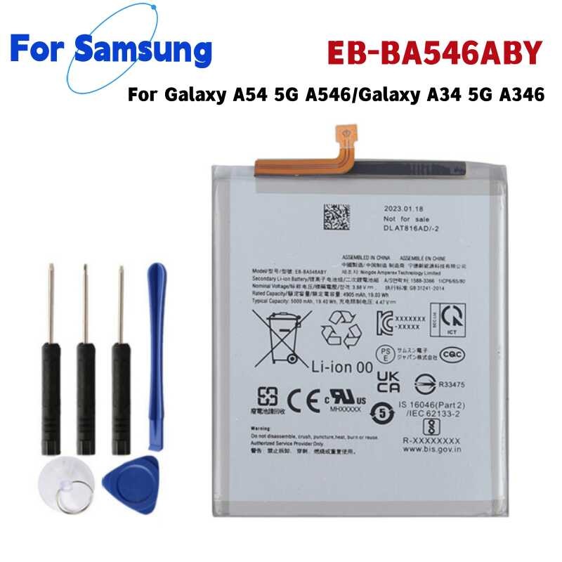 ❥ แบตเตอรี่ Eb-Ba546aby 4905Mah/5000Mah สำหรับ Galaxy A54 A546 /Galaxy A34แบ
