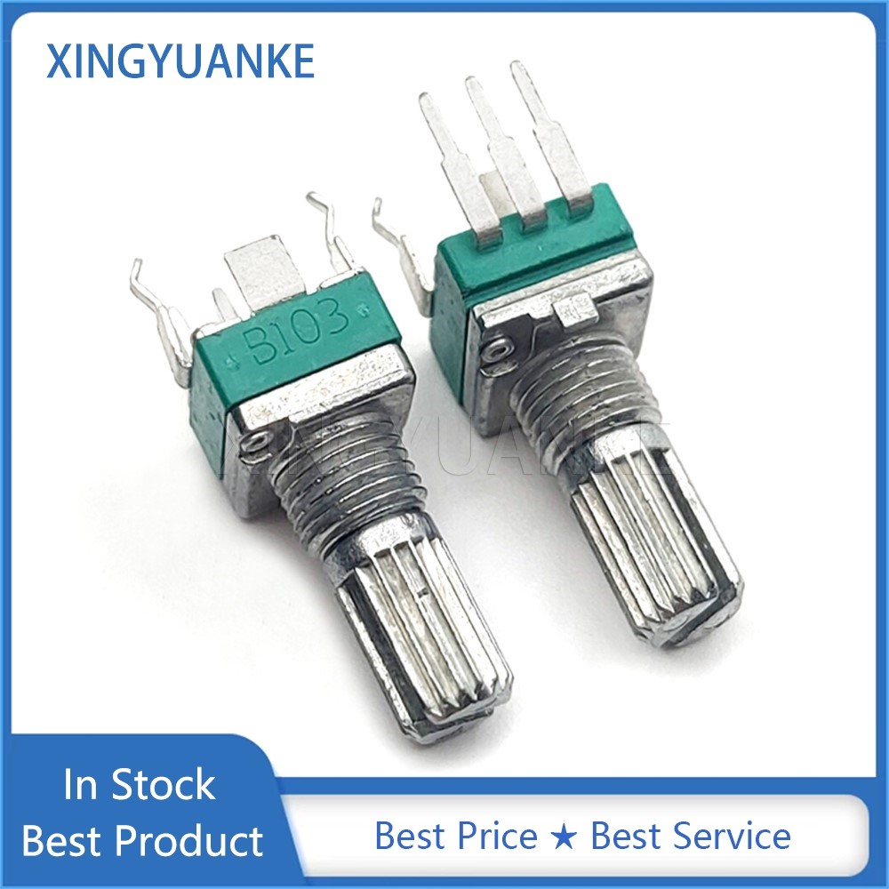3 ชิ้น/ล็อตปิดผนึก 3-Pin R097 RK097N เดี่ยวแนวตั้ง Potentiometer วงเล็บ B5K B10K B20K B50K B100K B502 B103 B104 จับ 15 มม.