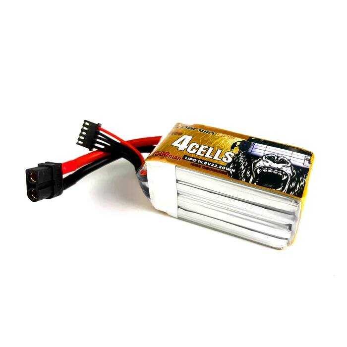 ▥ Darwinfpv 1500Mah 4S 14.8V แบตเตอรี่ Lipo 110C