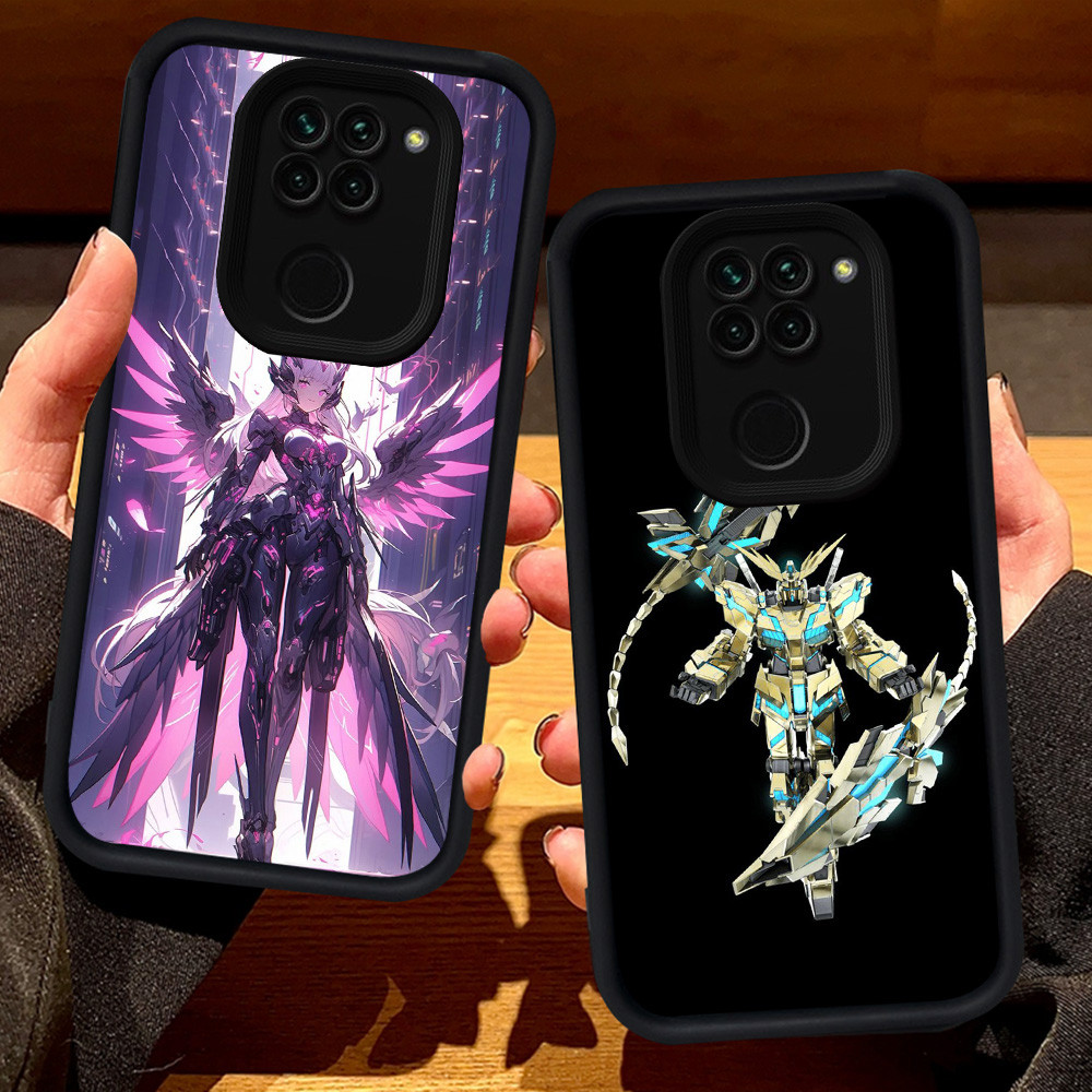 S87 เคสกันดั้มสําหรับ Xiaomi Redmi Note 9 9S 8 Pro Max สีดํา