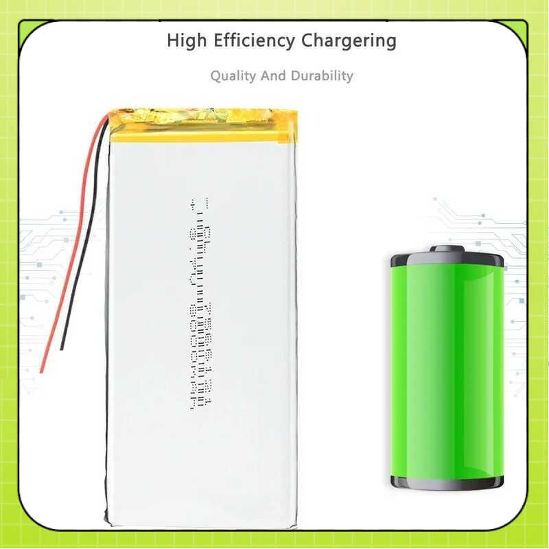 แบตเตอรี่ 7566121 (POS) 8000mAh สำหรับ Dash Cam POS แบบพกพา Searchlight DVD Batteira