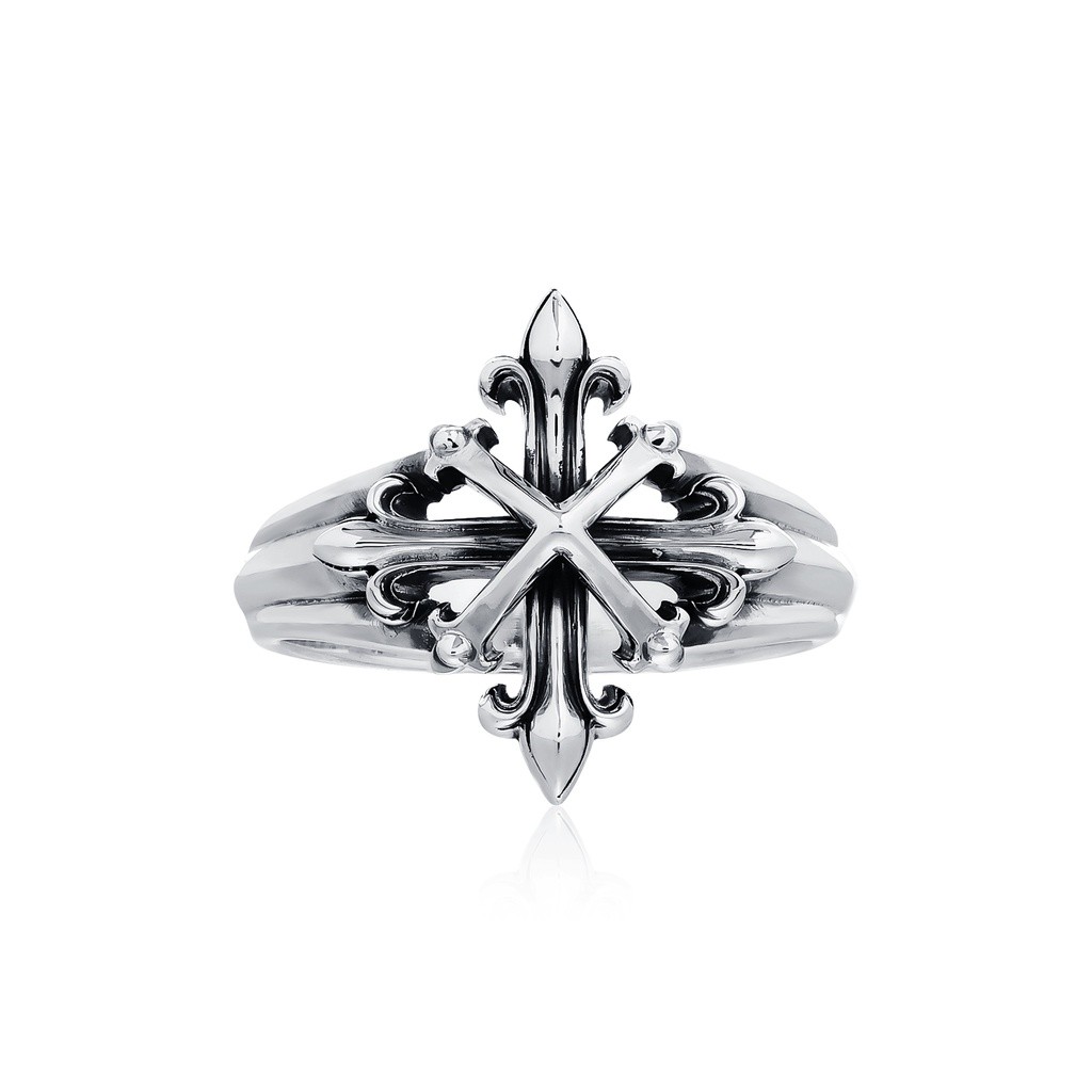 The Rituals Star ring แหวนเงินแท้ 925 แกะมือขัดเงาลงดำ ลาย Rituals Star แทนดาว 9 ดวงที่สำคัญ