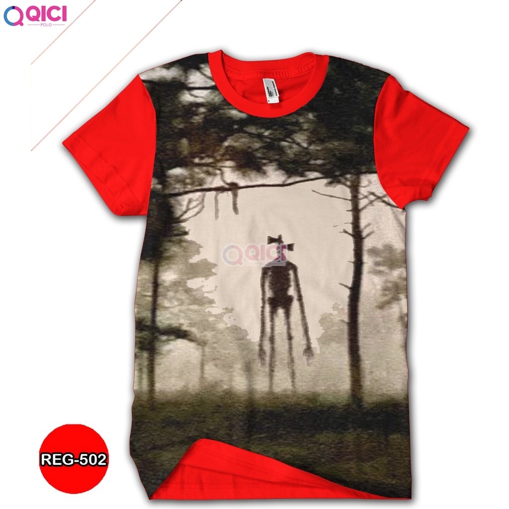Qici "3d Siren Head เสื้อยืด Siren Head เสื้อผ้าเด็ก REG-502  "