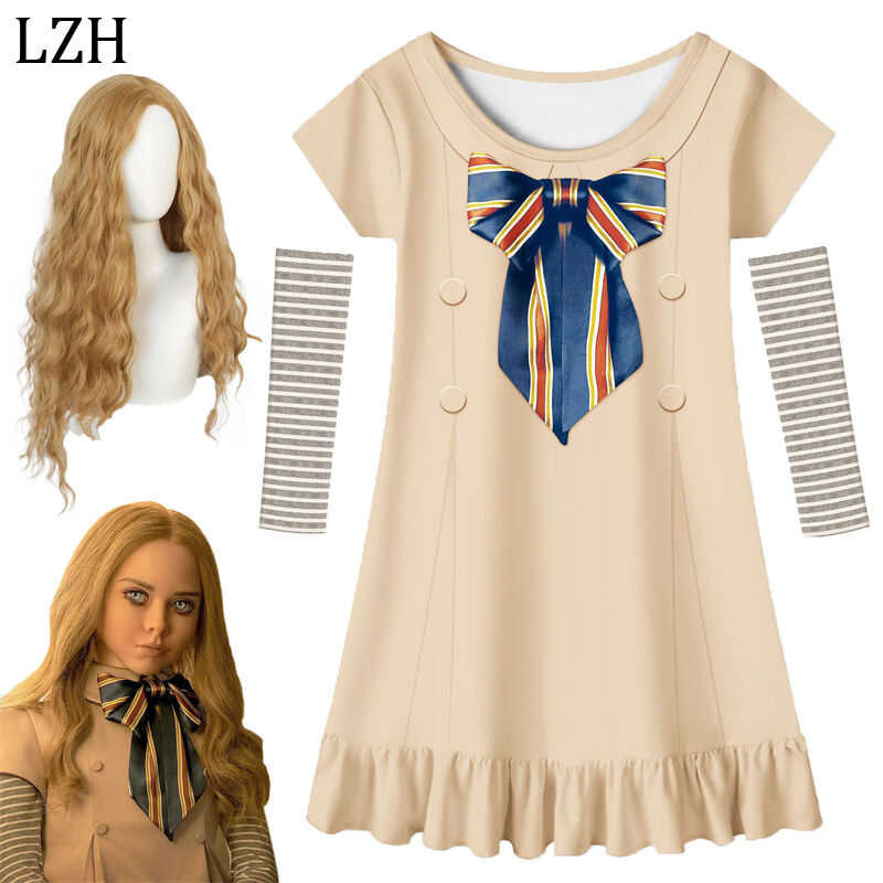LY LZH Children's Clothing New Product M3gan/ Megan Costume Movie Same Cosplay Costume Cosplay Cost
