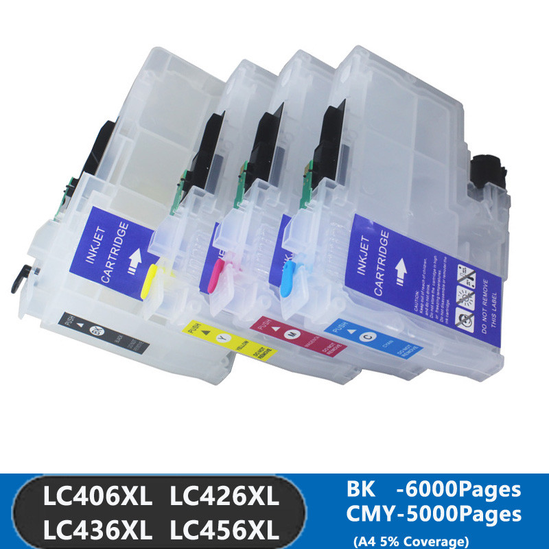 ตลับหมึกรีฟิลที่ว่างเปล่าสําหรับ Brother MFC-J4335DW J4345DW J4535DW J5855DW J5955DW J6555DW J6955DW