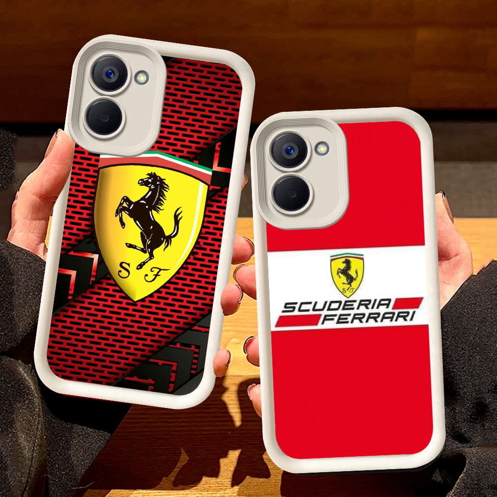 เคสสีขาวสําหรับ VIVO Y18i Y03t Y03 Y27s Y27 Y18 Y28 Y36 Y17S Y28s S8 Ferrari รถสปอร์ต