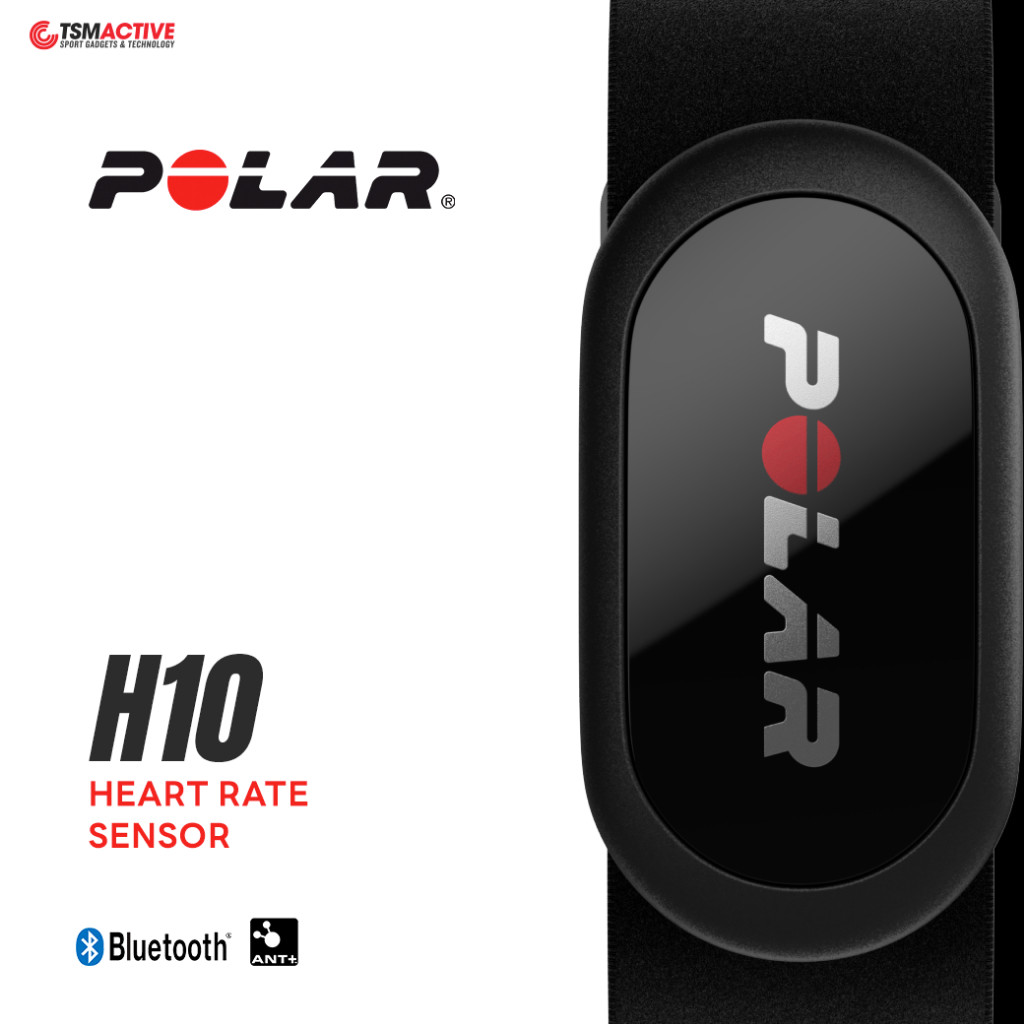 Polar H10 Heart Rate (Bluetooth และ ANT+ ) สายคาดหน้าอก วัดชีพจร Built-in Memory (รับประกัน 2 ปี)