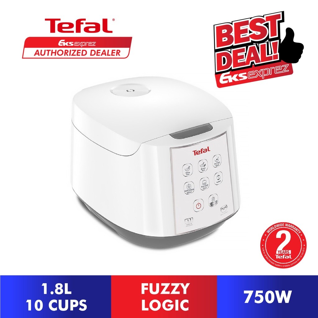 hot🔥การประกันคุณภาพ🔥 Tefal Fuzzy Logic Rice Cooker (10 Cups/1.8L) RK7321 / RK732167