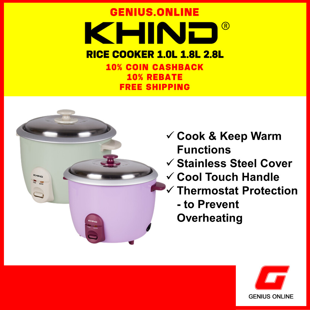 hot🔥การประกันคุณภาพ🔥 KHIND/PENSONIC Rice Cooker (0.6L/1.0L/1.8L/2.8L) RC710/RC718/RC728/PRC6E/PRC