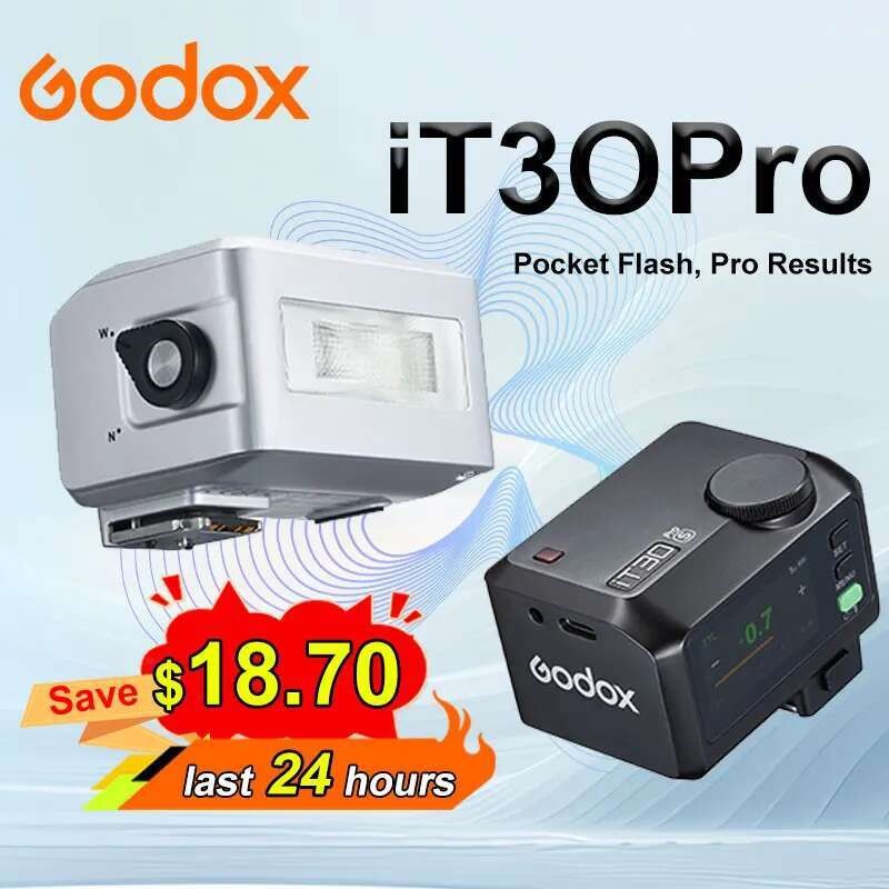 อุปกรณ์เสริมกล้อง Godox iT30Pro 2.8 "หน้าจอสัมผัสกล้องไร้สาย 2.4G แฟลช TTL ขยายอัตโนมัติสําหรับ Cano