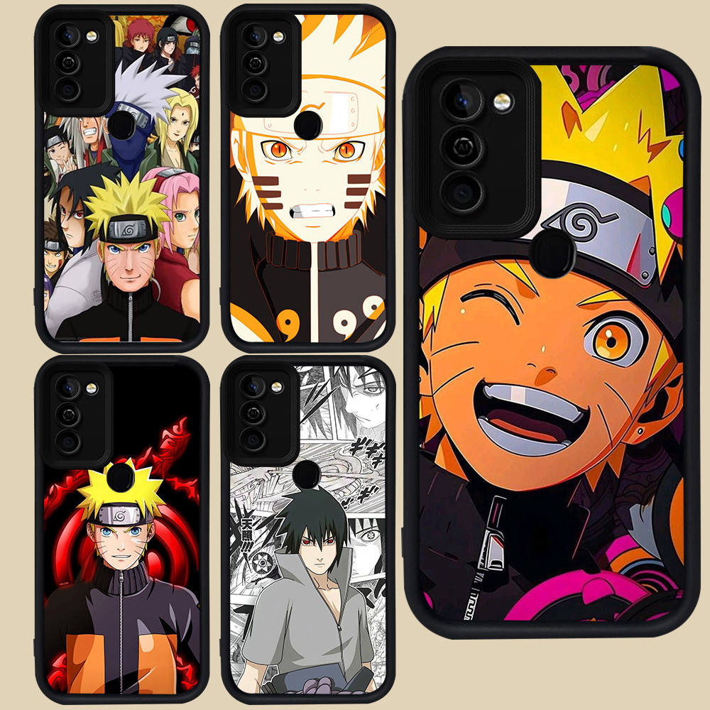 ปลอกสีดําสําหรับ Infinix HOT 12 Smart 5 10 6 Plus 11 8 Play R81 Uzumaki Naruto