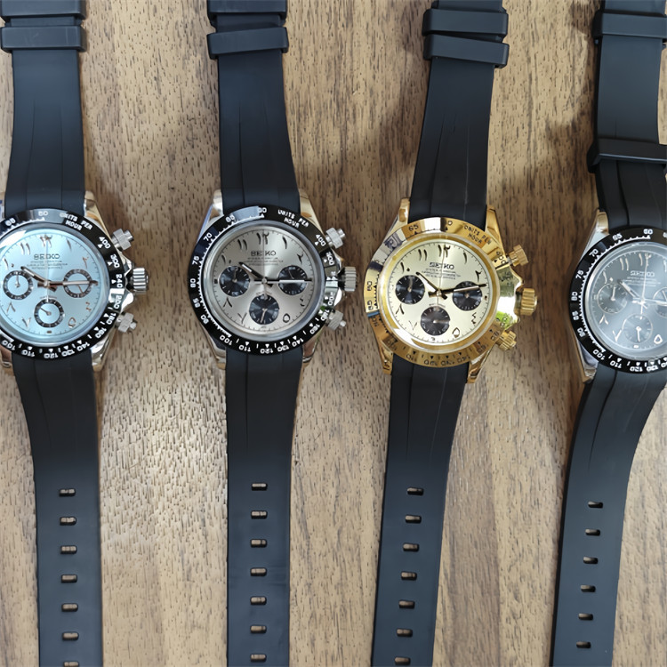 ดัดแปลง VK63 นาฬิกา Multi-Function Chronograph กลาง East Panda Di สีเขียว Kingdi Ice Landi ควอตซ์ C