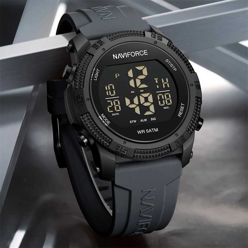 ❤️ Naviforce นาฬิกาข้อมือ Jam Tangan Digital Nf7104สำหรับผู้ชาย,
