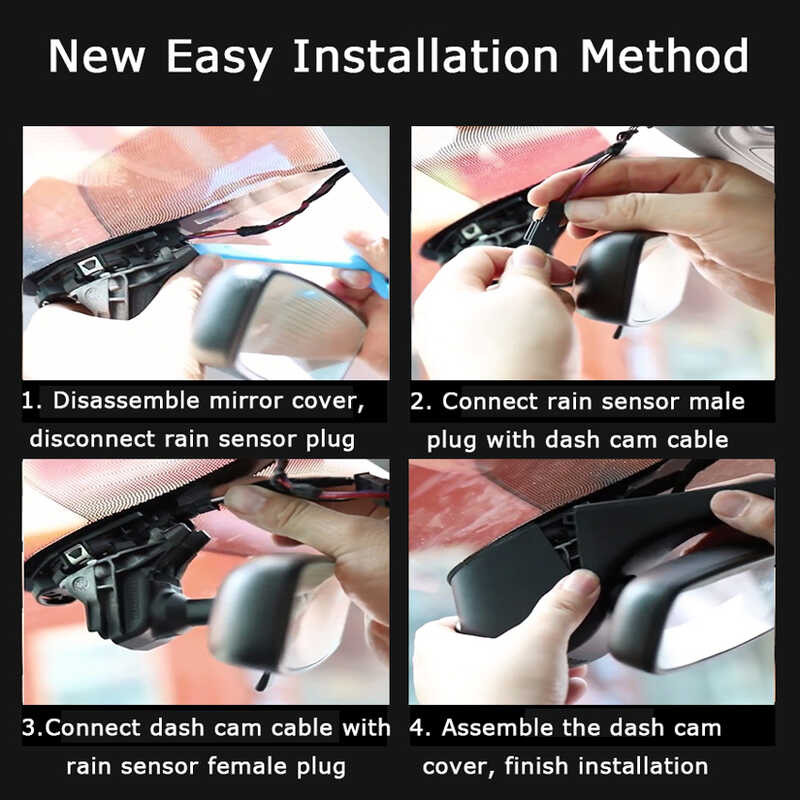 ❤️ กล้องติดรถยนต์เครื่องบันทึกวีดีโอ4k Wifi DVR Dash กล้