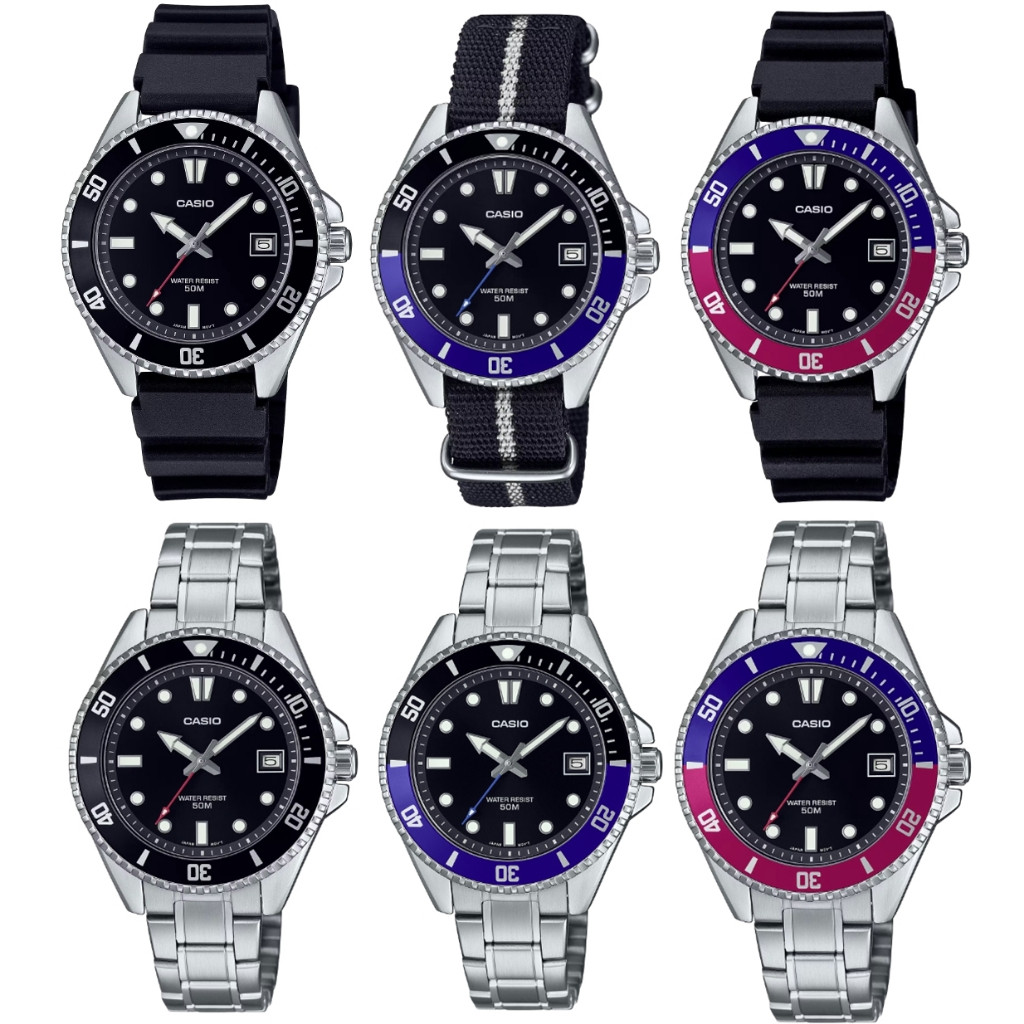 แท้ศูนย์ 100 %  Size ผู้หญิง 38.5 มม. Casio DURO 200 MDV-10 MDV-10D  รับประกันศูนย์ 1 ปี