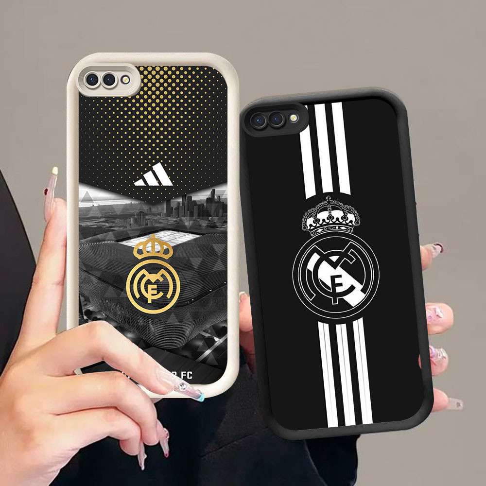 CK-25 Real Madrid Football Club หรูหราซิลิโคนสําหรับ OPPO A5 A3S A1K A12E Realme C2 C2s 14 14T A5X A