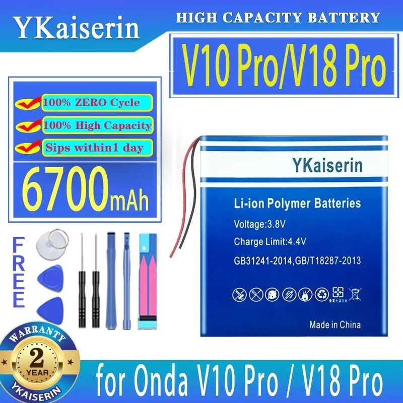 For Onda V10 V18 Pro V10Pro V18Pro Pro V18 Laptop Battery Environmentally Friendly 6700mAh