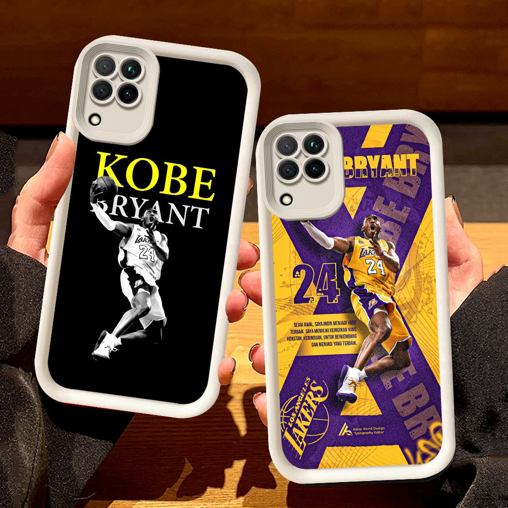 SAMSUNG กรณีสีขาวสําหรับSamsung A04E A22 A06 A04 A05 F04 J2 M04 J7 Prime A12 Pro 5G S98 Kobe Bryant