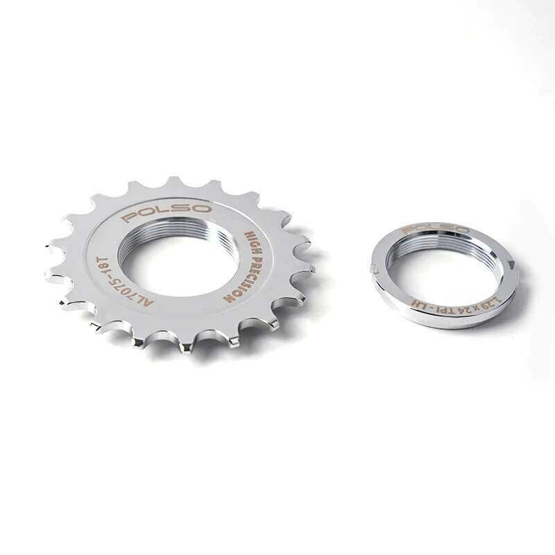 ❥ POLSO Oil Slick FIXED GEAR COG Chrome สแตนเลสสตีลจักรยาน Flywheel Cogs HUB