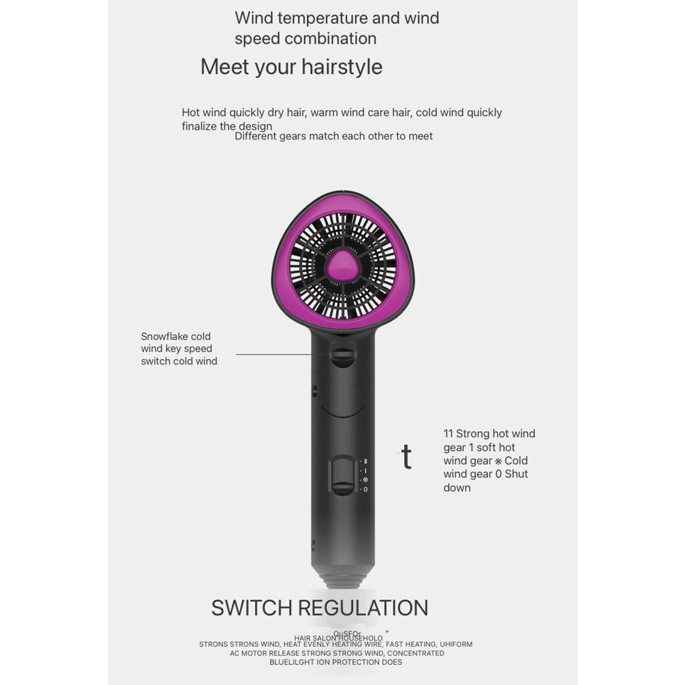 hot🔥การประกันคุณภาพ🔥 import Panasonic Hairdryer Professional Hair Dryer Blue Ray Hair Dryer Saloo