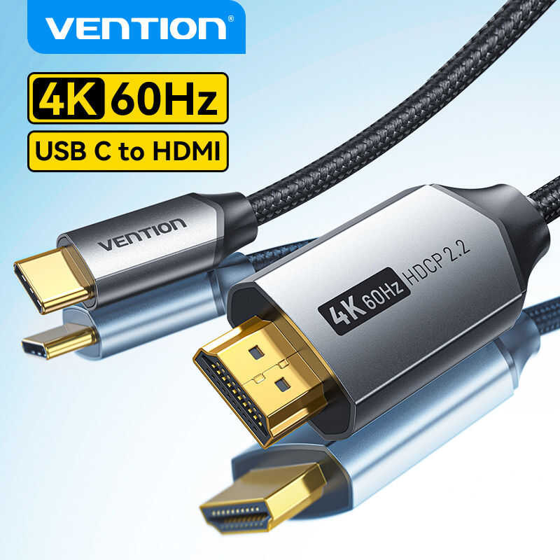 ❤ Vention สาย Cable 4K 30Hz 60Hz USB Adapter สำหรับ Huawei Mate 20 P20 Samsung Book Pro Ipad Pr