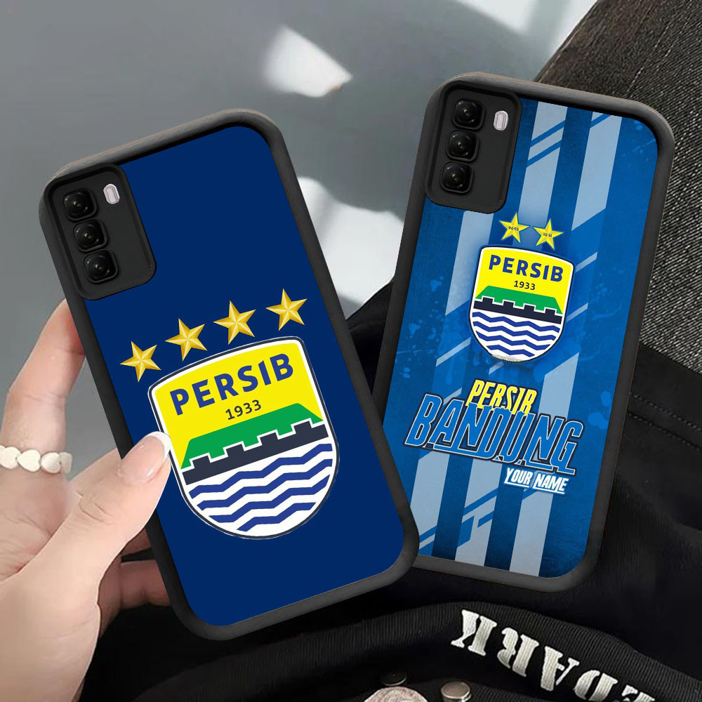 CK-3 AING PERSIB ปลอกซิลิโคนหรูหราสําหรับ Infinix HOT 50 Tecno POP Pova 5 8 9 Spark 20 ITEL P55 RS4 