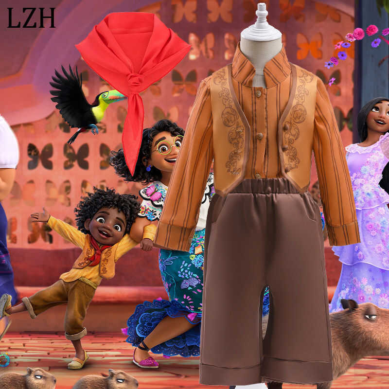 LY LZH Boys Anime Encanto Antonio Movie Costume Antonio Madrigal Cosplay Fantasia Easter Carnival P