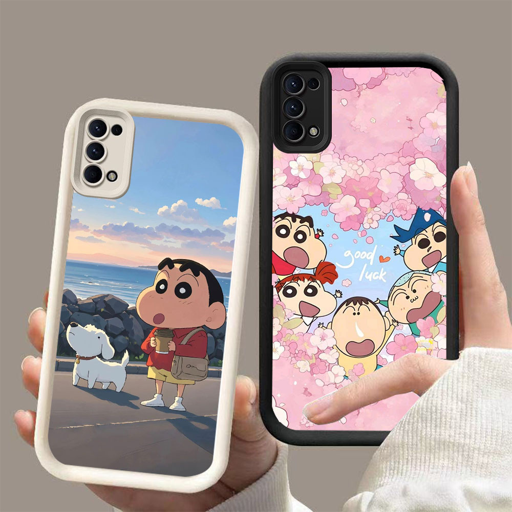 AA-7 Crayon Shinchan เคสกันกระแทกสําหรับ OPPO Reno 4 5 6 ค้นหา X3 Lite Realme C65 Narzo N53 N63
