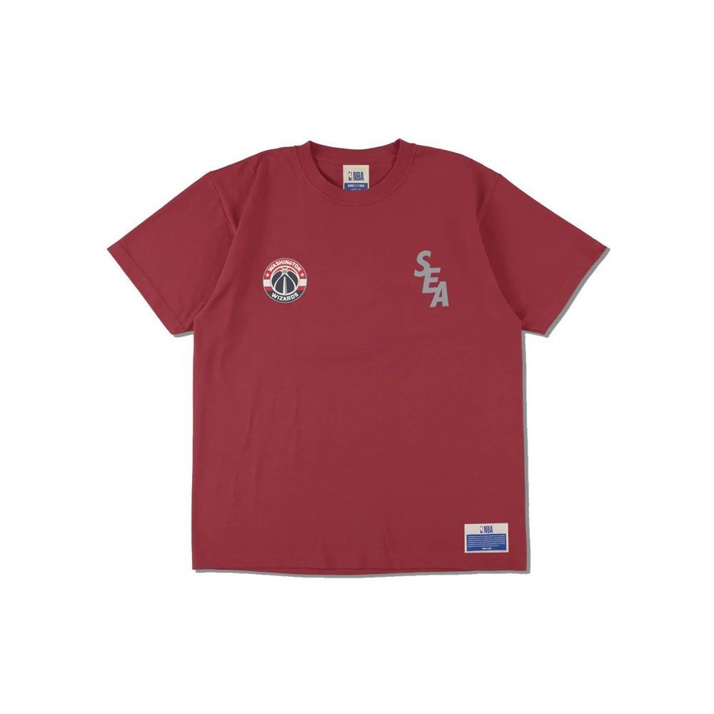 ♞,♘WIND AND SEA x NBA T-Shirts Japan Games 2022 Limited (Wizards) Red Unused EFB