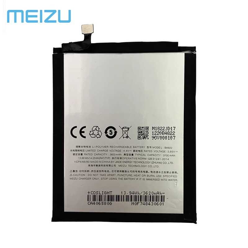 ❥ 100% แบตเตอรี่ Ba822 3600Mah ของแท้สำหรับ Meizu Note 8 Note8 M822h M822