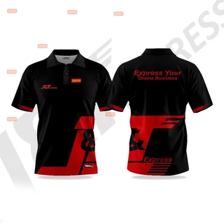 พารามา!! | Original Jnt Express Jersey พิมพ์เต็ม Cool J&t Package Courier Driver เสื้อผ้า