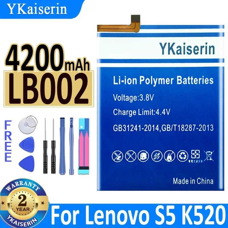 YKaiserin แบตเตอรี่ LB002 for Lenovo S5 K520 K520T