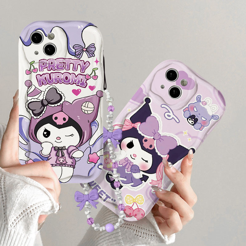 สําหรับ Samsung A05 Samsung A05S Samsung A04 Samsung A10 A02S A03 Core A03S A04E A04S A10S ﻿เคสโทรศัพท์ การ์ตูนน่ารักคุโรมิกันฝุ่น