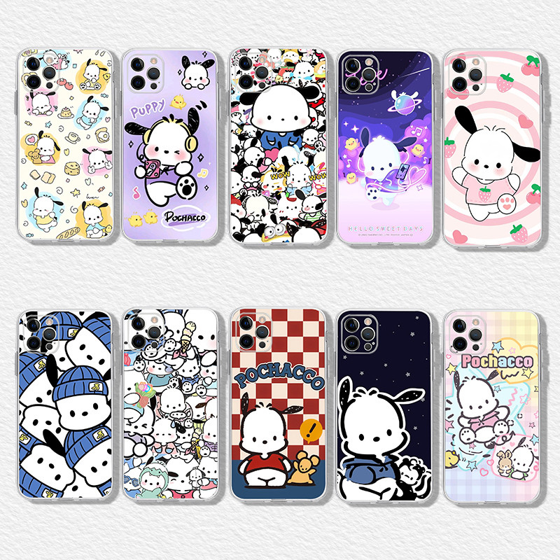 เคสโทรศัพท์โปร่งใสแบบนุ่มสําหรับ Xiaomi POCO M6 F6 X6 Pro C65 DX10 เคส Pochacco
