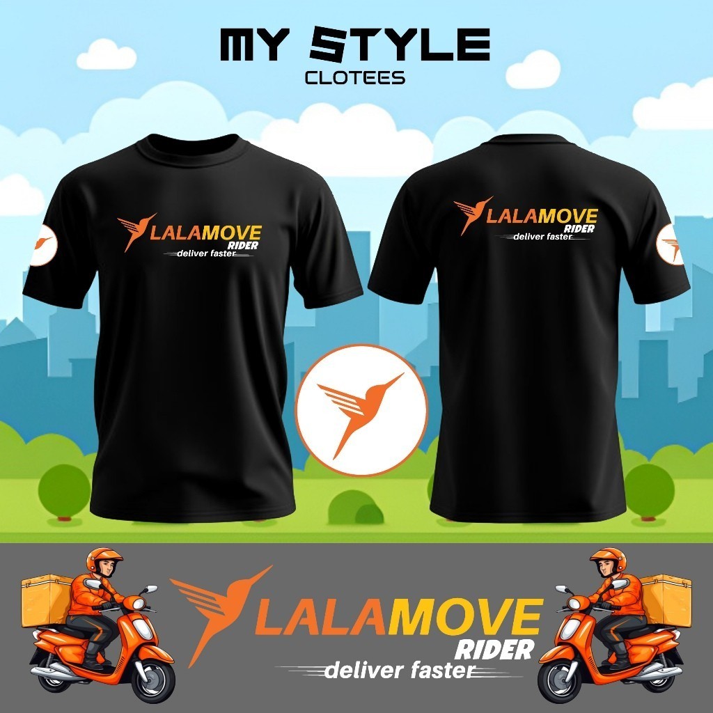 LALAMOVE RIDER Jersey Premium Microfiber/ เสื้อผ้า LALAMOVE RIDER /จัดส่งเสื้อยืด