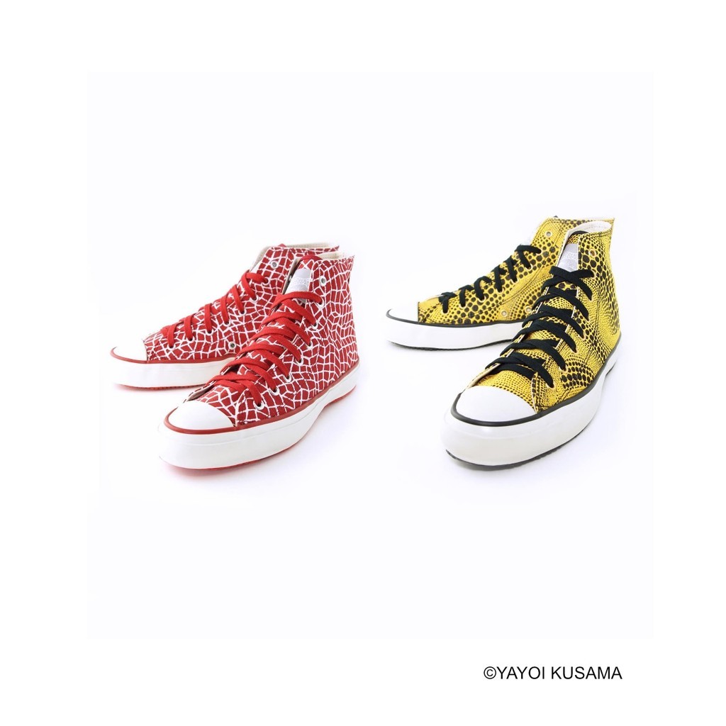 limited edition article Yayoi Kusama Sneakers [Yellow Tree HI (Yellow x Black)[Infinite web HI (red