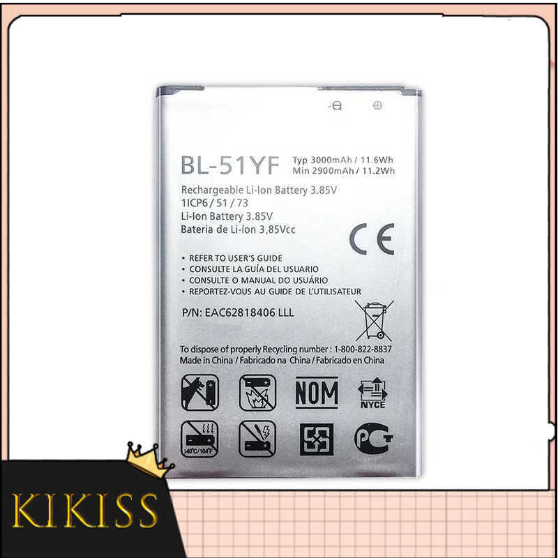 แบตเตอรี่ BL-51YF 3000 mAh สำหรับ LG G4 H815 H810 VS999 F500 F500S F500K F500L H81 H818 H819 BL-51YF