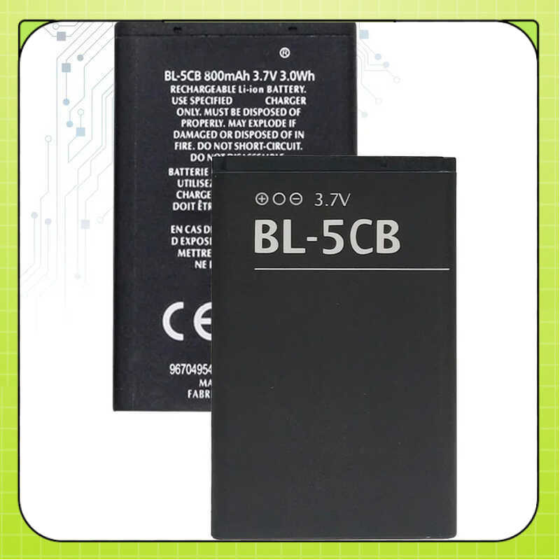 แบตเตอรี่ BL-5CB สำหรับ Nokia 6086 6108 6230 6820 7610 N72 N91 100 101 103 105 109 111 113 1000 1282