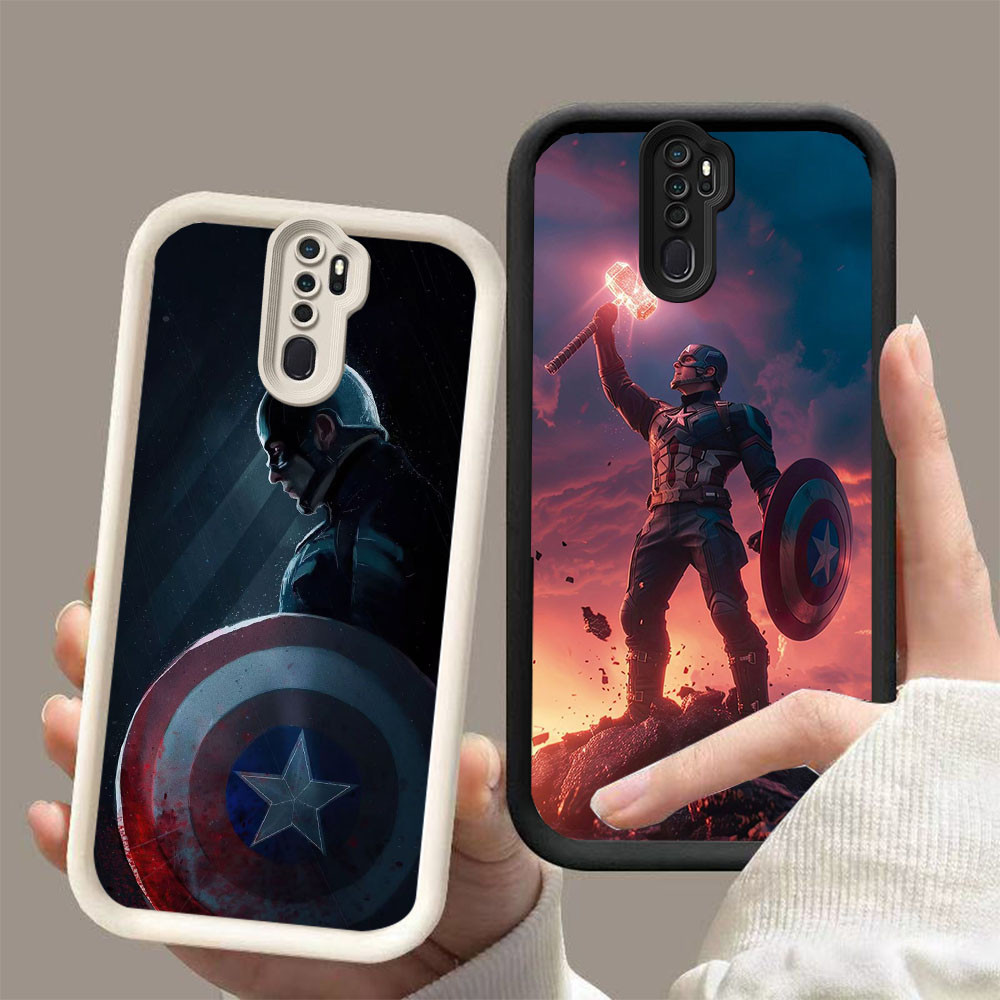 AA-4 america captain 1 ปลอกกันกระแทกสําหรับ OPPO A9 A5 F11 Reno 8T 2Z 2F Pro