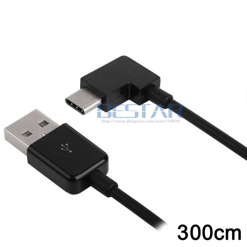 ❤ 【Worth-Buy】 20Cm 1M 2M 3M Right Angled 3.1 Type C Usb-C To Usb 2.0 Data Charging Cable For Mo