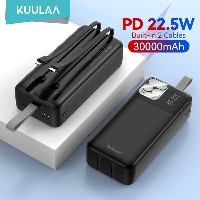 ❤ KUULAA 22.5W Power Bank พาเวอร์แบงค์ 30000Mah QC PD 3.0 Poverbank Fast Charging Powerbank 300