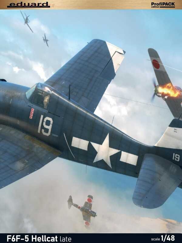 ชุดประกอบโมเดล Eduard 8229 1/48 F6F-5 Hellcat Deluxe Edition