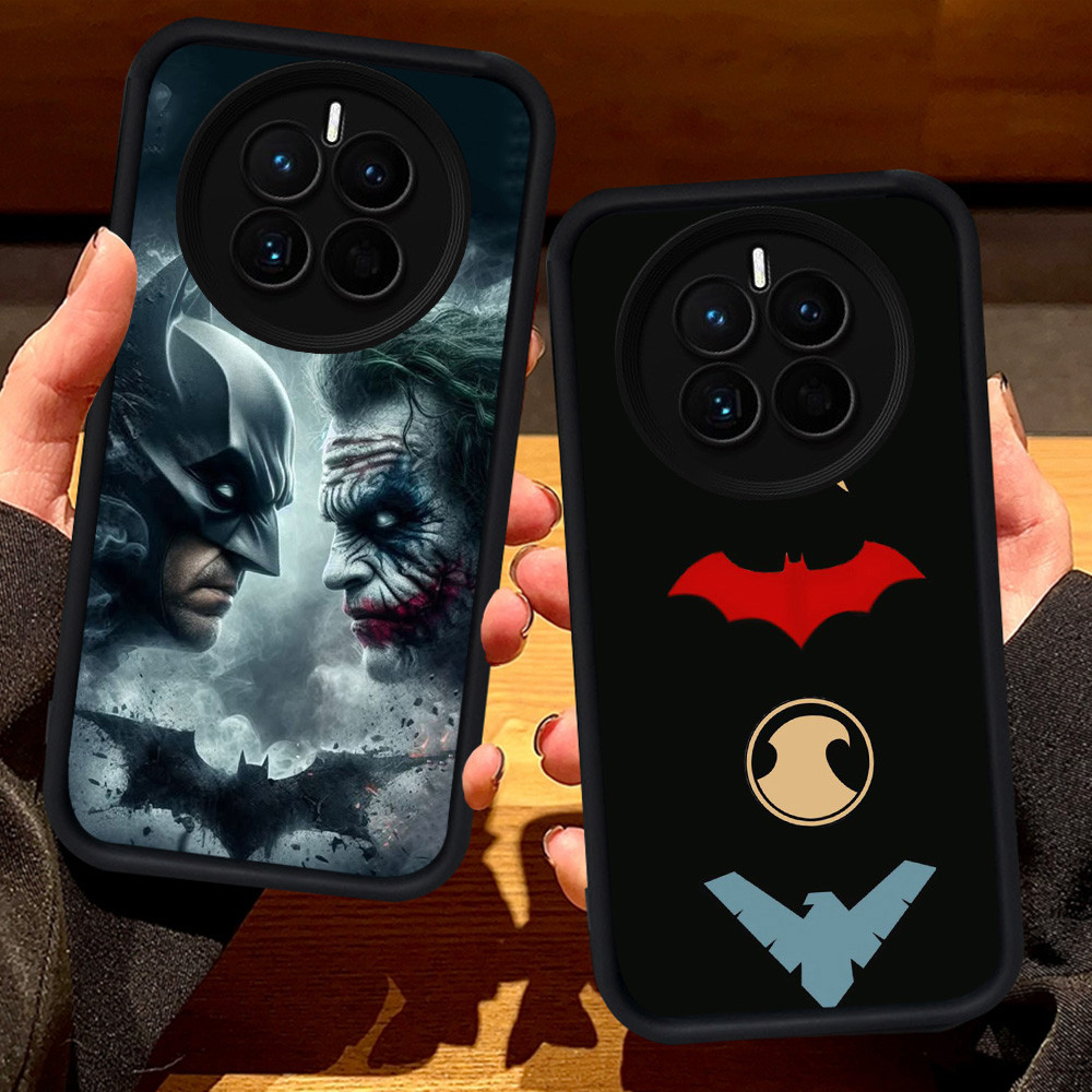 S57 Batman Case สําหรับ Realme Narzo 70 N65 12X 12 13 Pro Plus Lite 5G สีดํา