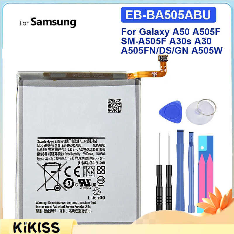 Samsung Galaxy A50 A505F A505FN A505GN / DS A505W แบตเตอรี่ SM-A505F A505S 4000mAh