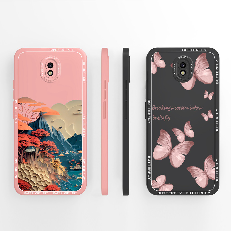 สําหรับ Samsung Galaxy J7 J7 Pro ปลอกผีเสื้อที่สวยงามทิวทัศน์ธรรมชาติป้องกัน Anti-drop ซิลิโคนกันกระแทกสําหรับ Samsung J7 Pro J7Pro หรูหรา Capa ฝาครอบ