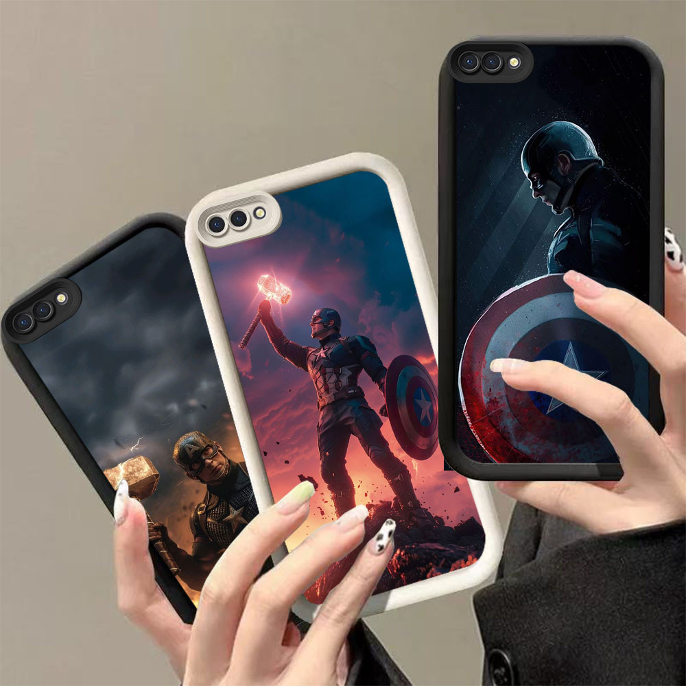 AA-4 america captain 1 ปลอกกันกระแทกสําหรับ OPPO A5 A3S A1K A12E Realme C2 C2s
