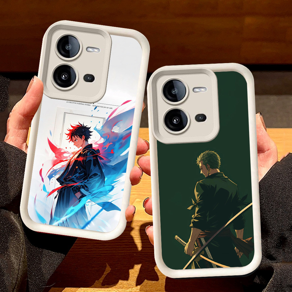 ปลอกสีขาวสําหรับ VIVO Y51S Y51 V25E V25 Y200 Y33 V50 Lite Y51A Y53s Y75 V23 V23E Y31 5G S76 One Piec